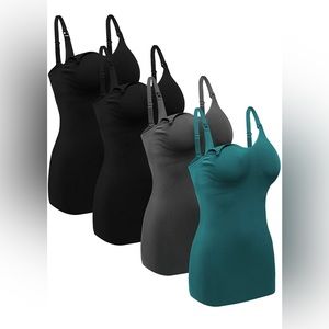 Set of 4 nursing tanks
